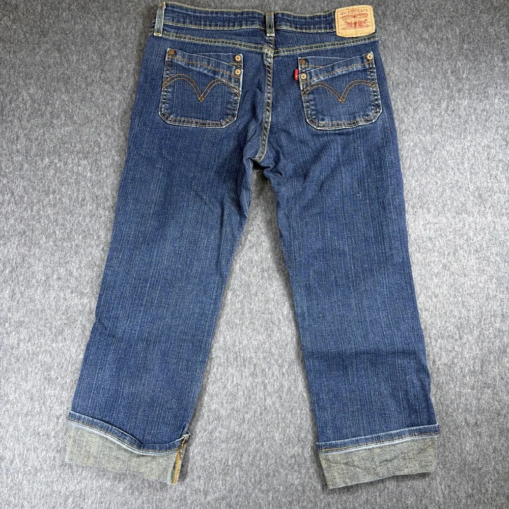 Levis 512 Women's Size 7‎ Capri Slim Taper Stretch Blue Denim Jeans